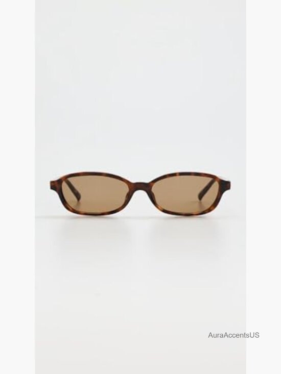 Rectangular Sunglasses with Tortoiseshell Frame, Non-Polarized Lenses, Soft main image 2